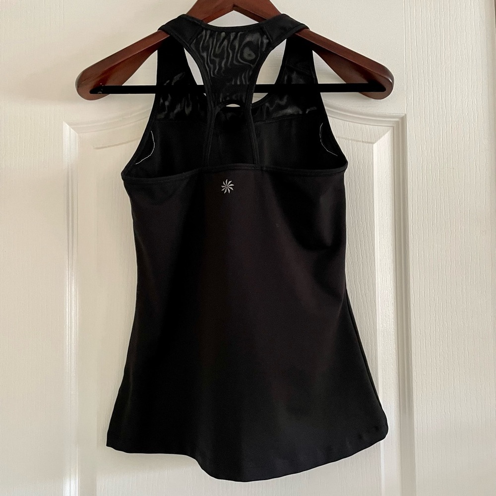 ATHLETA | Cutout Racerback Full Body Workout Tank Black Small - Picture 5 of 5
